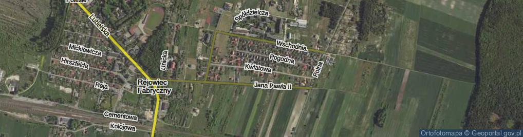 Zdjęcie satelitarne Kwiatowa ul.